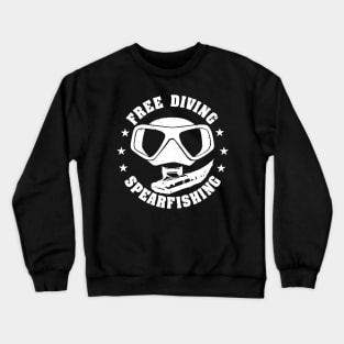 Free Diving Spearfishing Scuba Diver Crewneck Sweatshirt